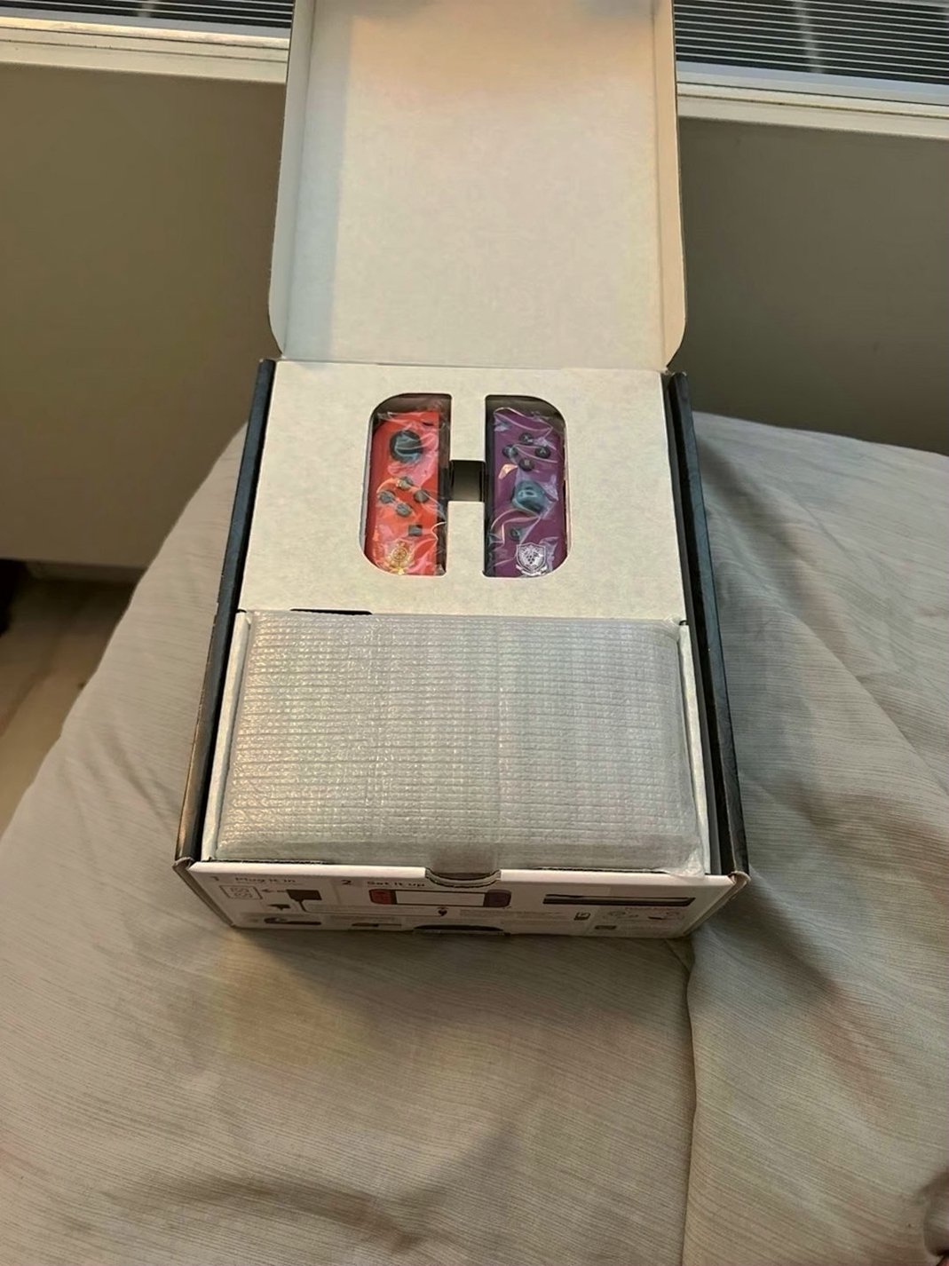 Nintendo Switch OLED Model Pokémon Scarlet & Violet Edition Console 6R68 Used image 5