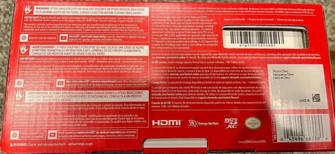 Nintendo Switch OLED Console White Sealed - Used image 5