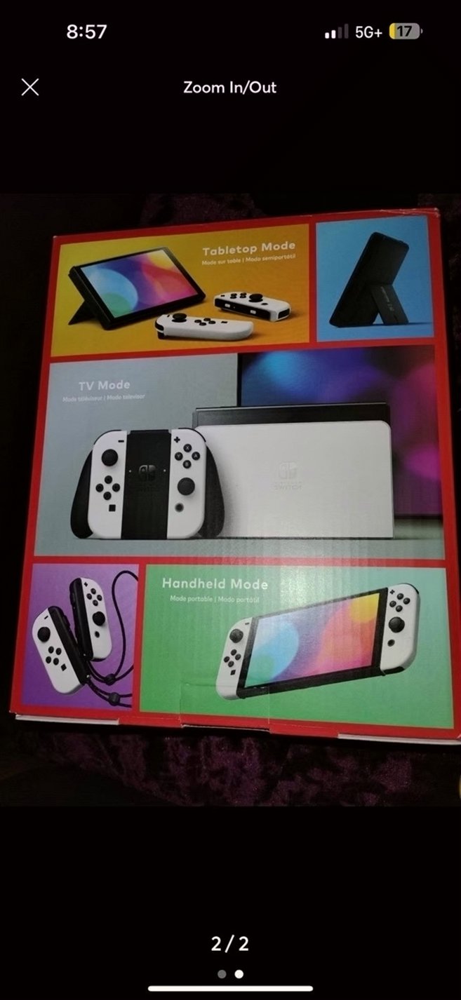 Nintendo Switch OLED with Case 9Y37 - Used image 2