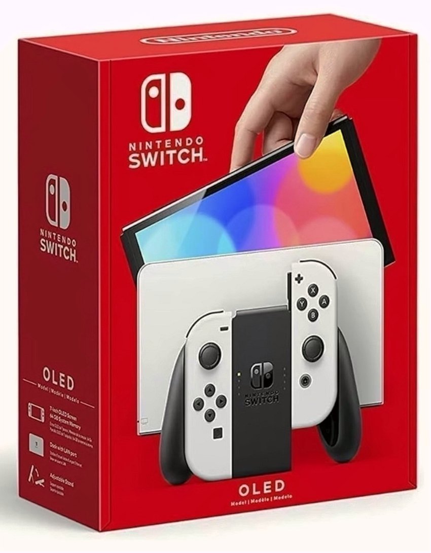 Nintendo Switch OLED 64GB White Unlocked - Used image 3