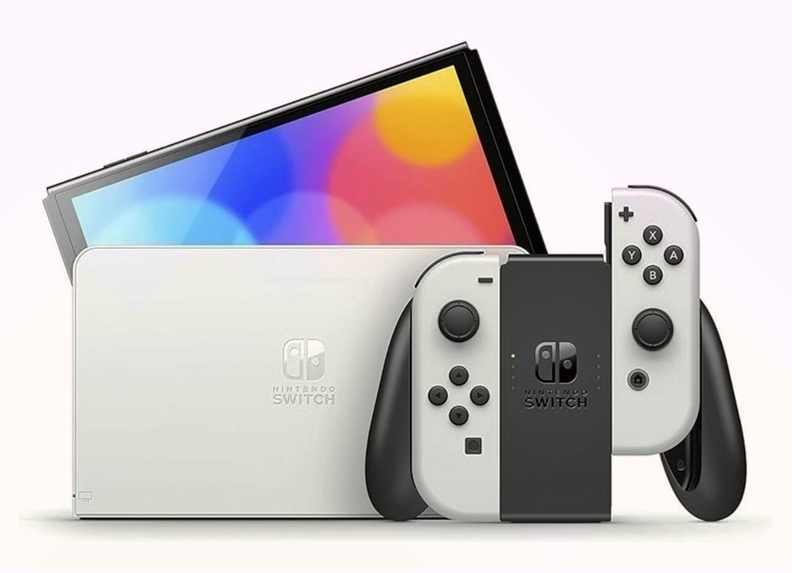 Nintendo Switch OLED 64GB White Unlocked - Used image 4