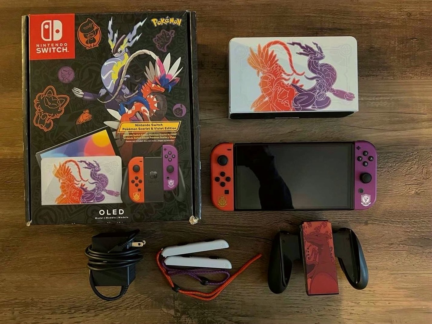 Nintendo Switch OLED Pokemon Scarlet Violet Console 6H95 - Used