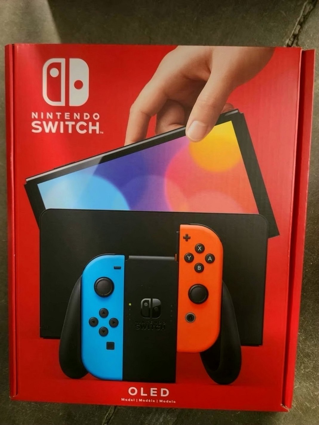 Nintendo Switch OLED Neon Blue/Red Unlocked - Used