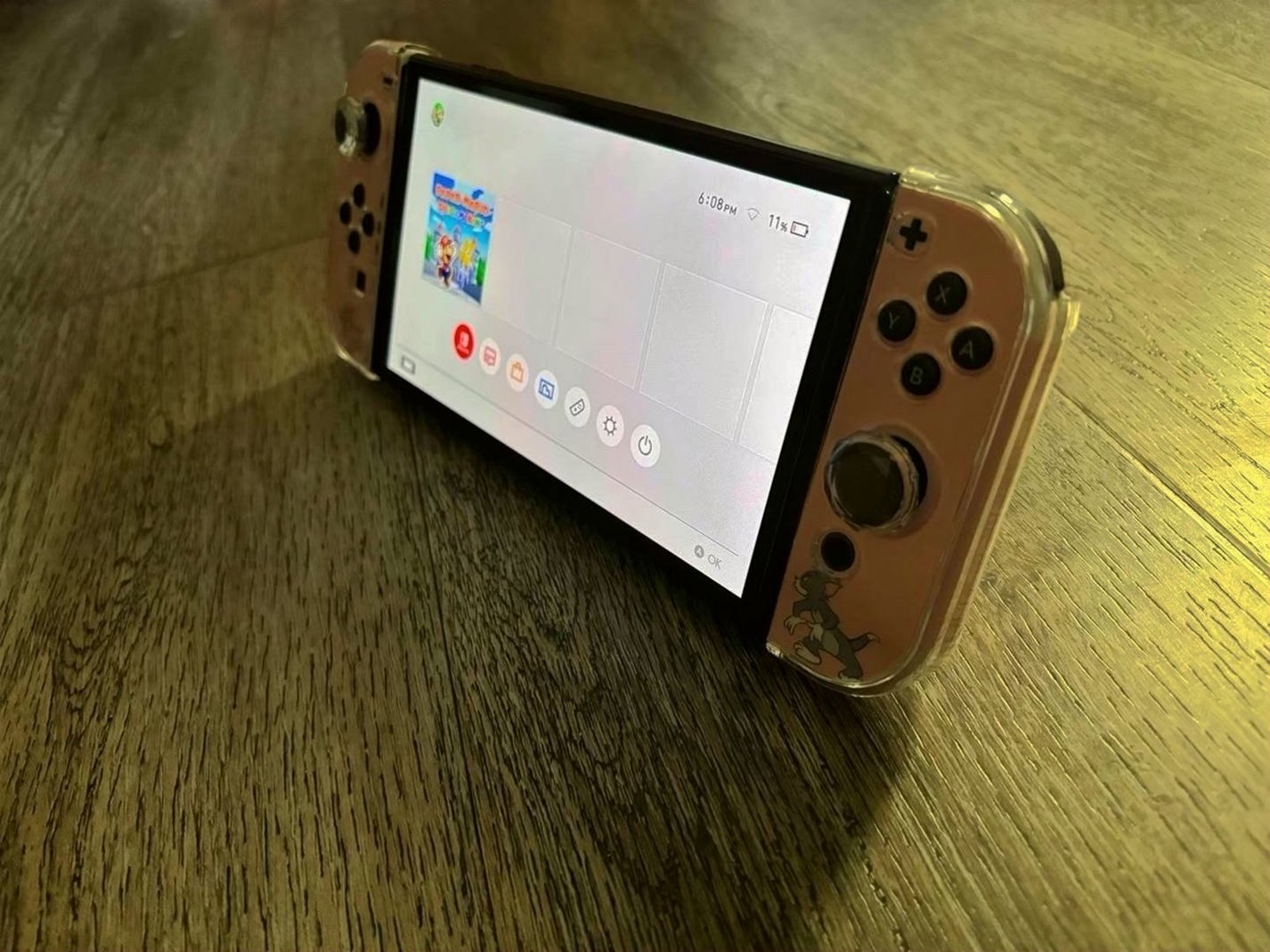 Nintendo Switch OLED Console Only Tom & Jerry Decal - Used image 2