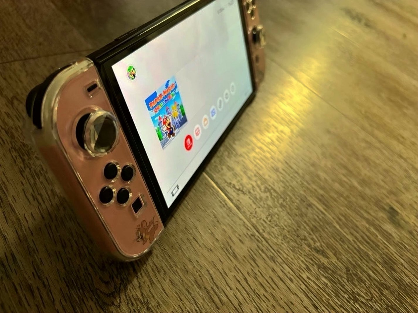 Nintendo Switch OLED Console Only Tom & Jerry Decal - Used image 3