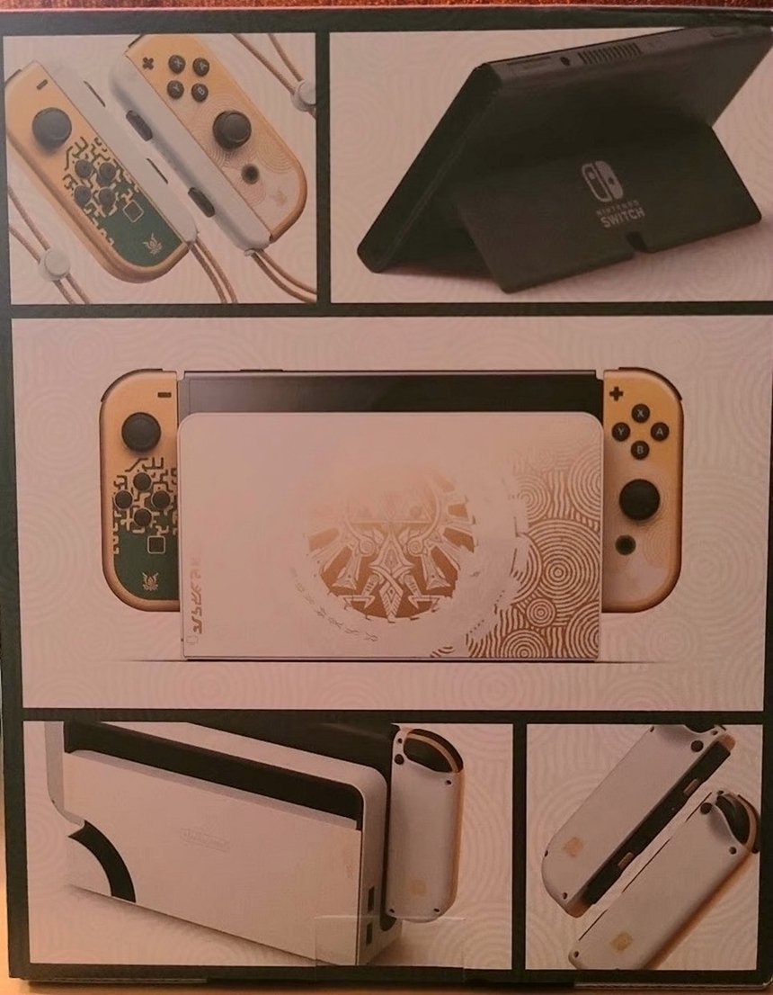 Nintendo Switch OLED The Legend of Zelda Tears of the Kingdom Edition Unlocked - Used image 3