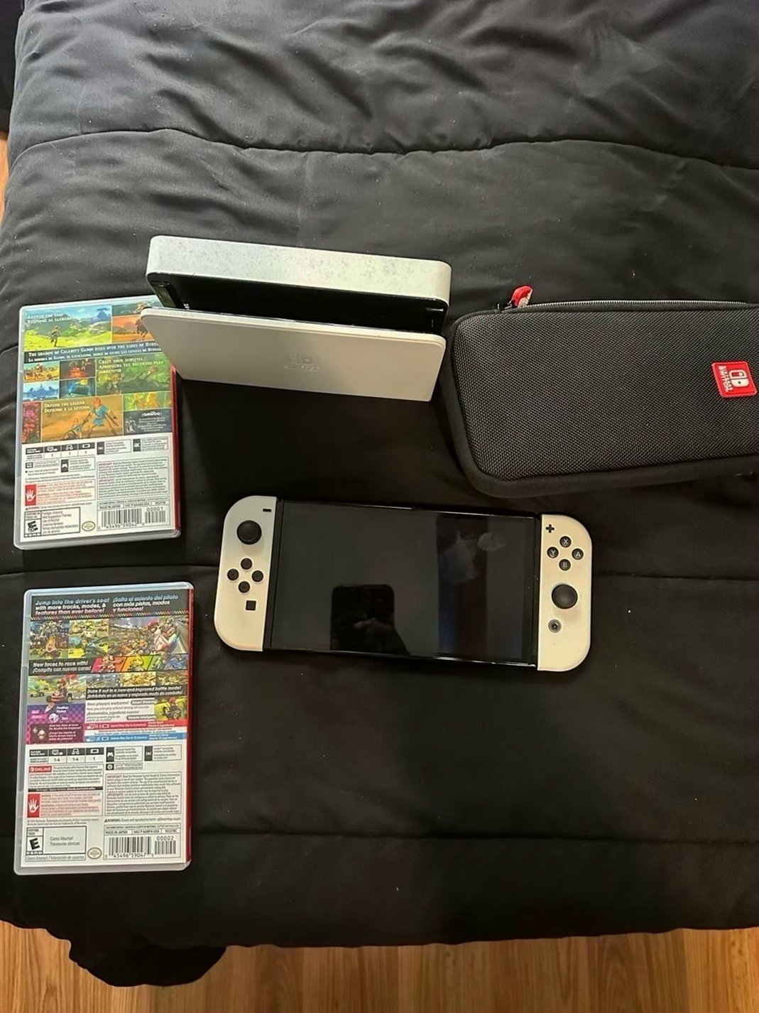 Nintendo Switch OLED 7S53 with Dock and Games - Used image 2