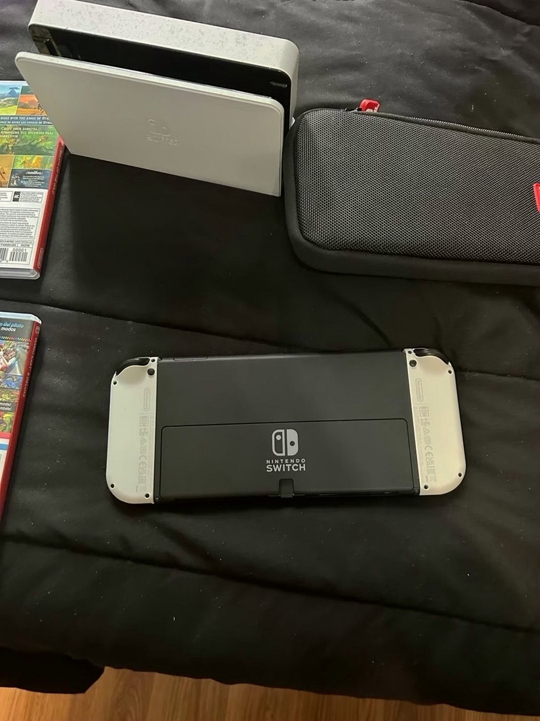 Nintendo Switch OLED 7S53 with Dock and Games - Used image 3
