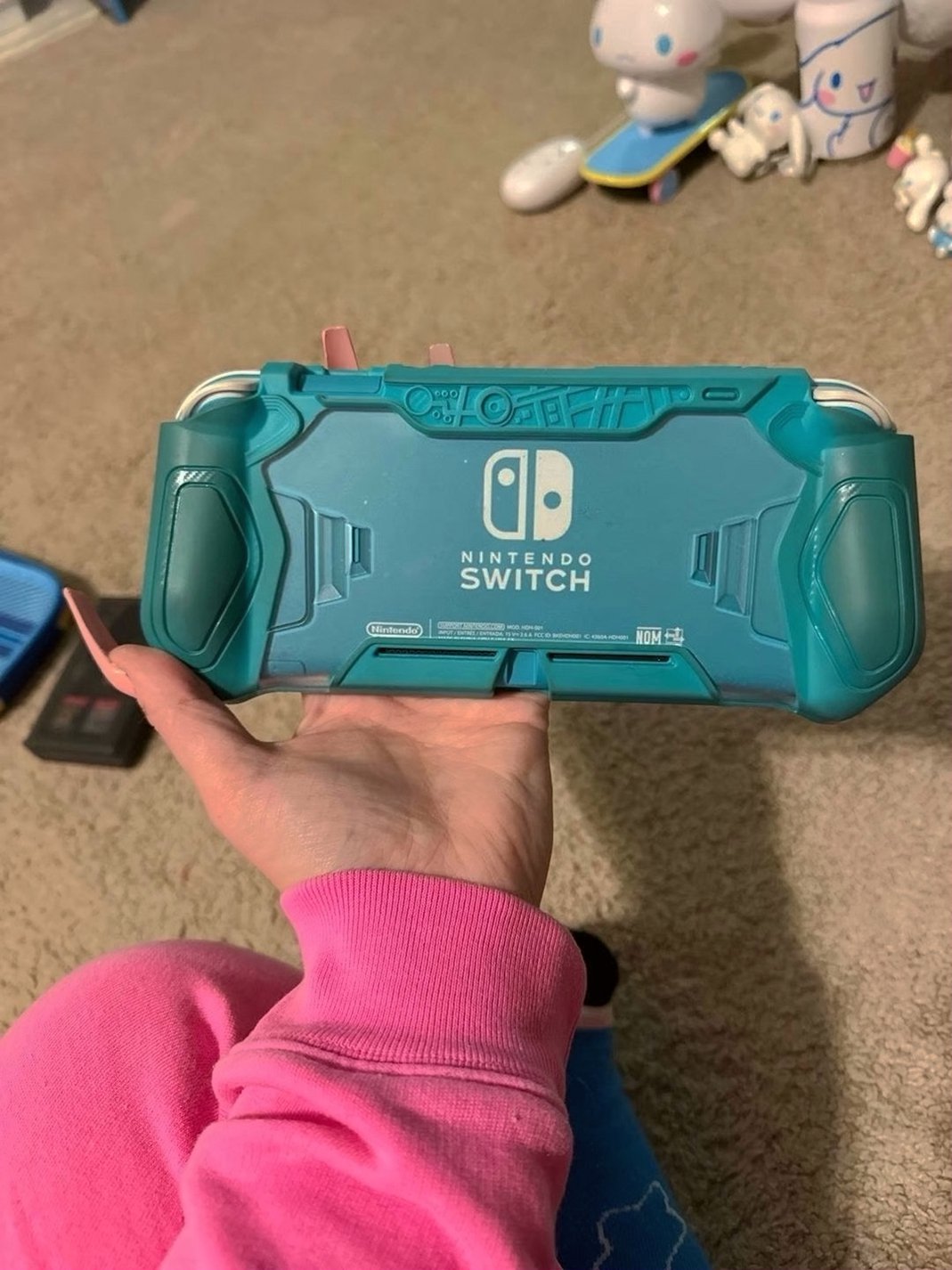 Nintendo Switch Lite Teal Blue Bundle with Games - Used image 3