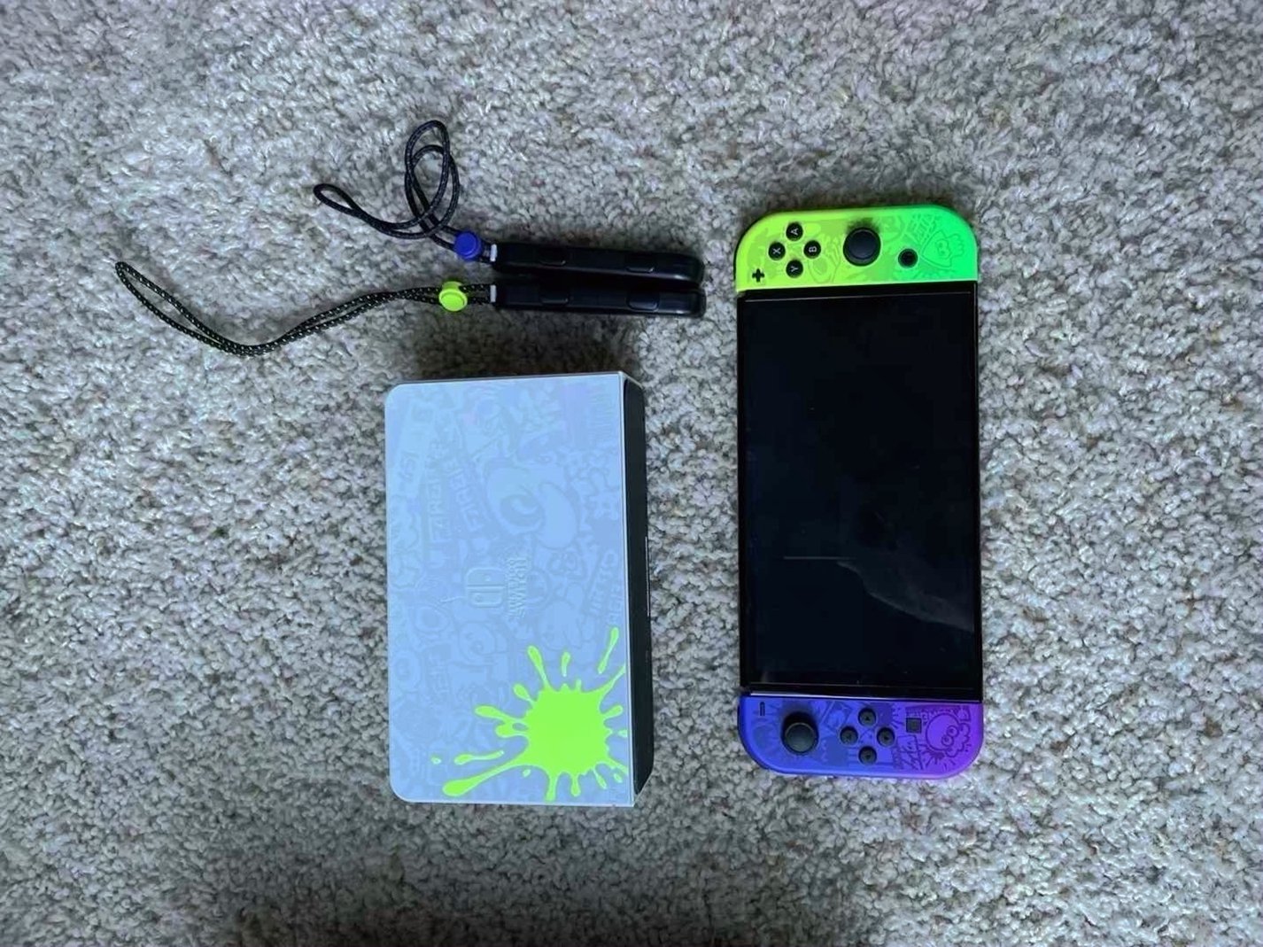 Nintendo Switch OLED Splatoon Limited Edition with Pokemon Violet - Used image 3