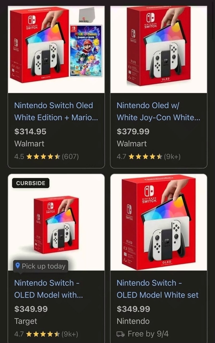 Nintendo Switch OLED 64GB White - Used image 2
