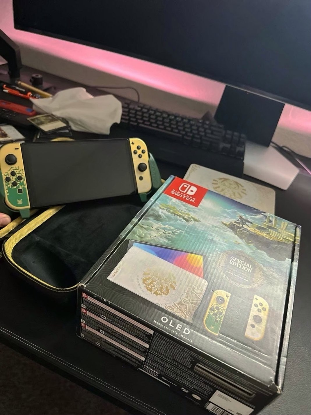 Nintendo Switch OLED Legend of Zelda Tears of the Kingdom Unlocked - Used