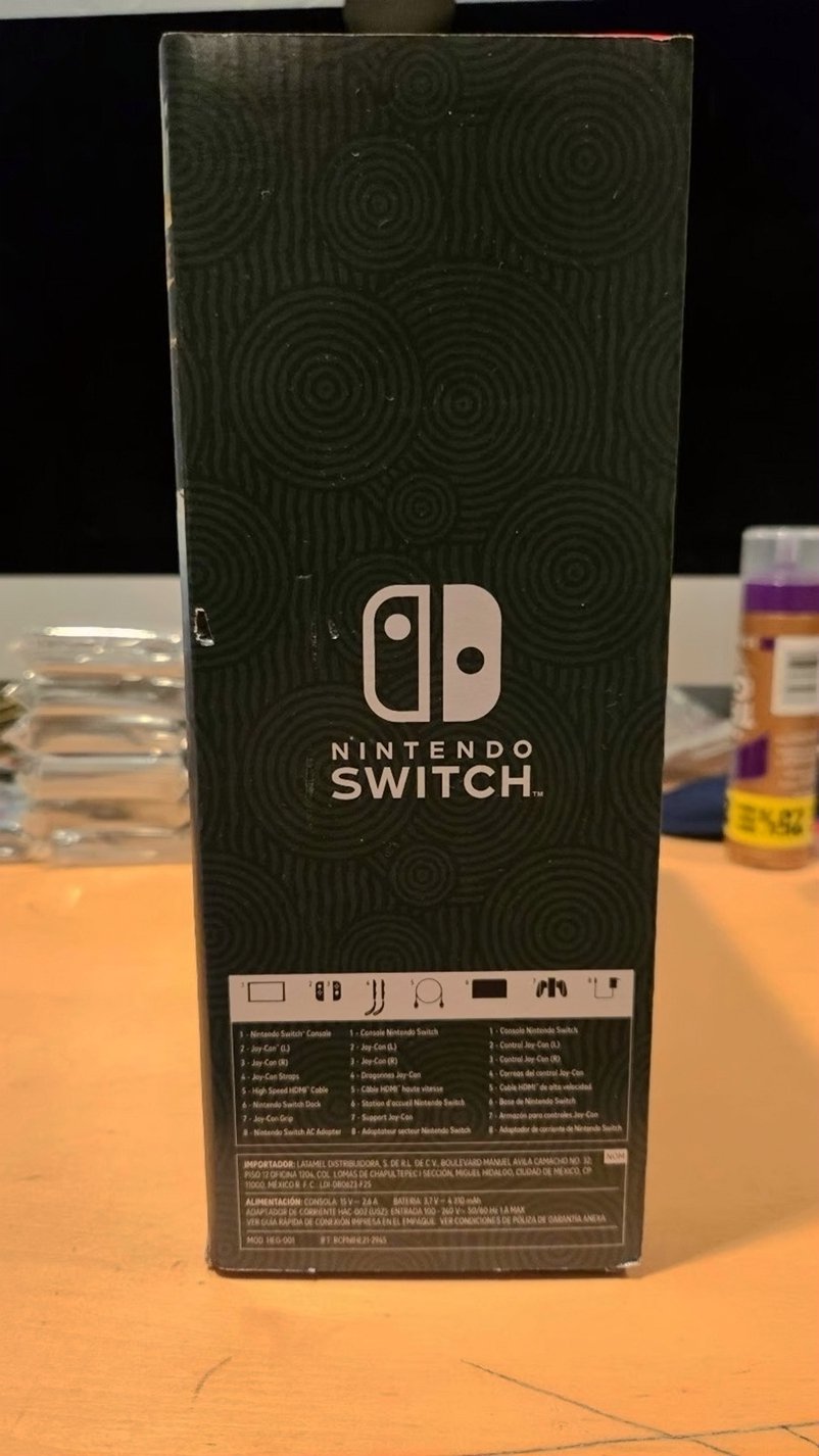 Nintendo Zelda Tears of The Kingdom Switch OLED 6W29 - Used image 3