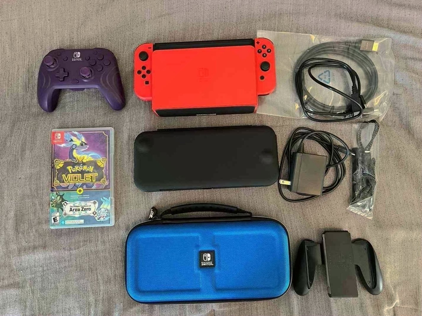 Nintendo Switch OLED Mario Edition Bundle 1L77 Used