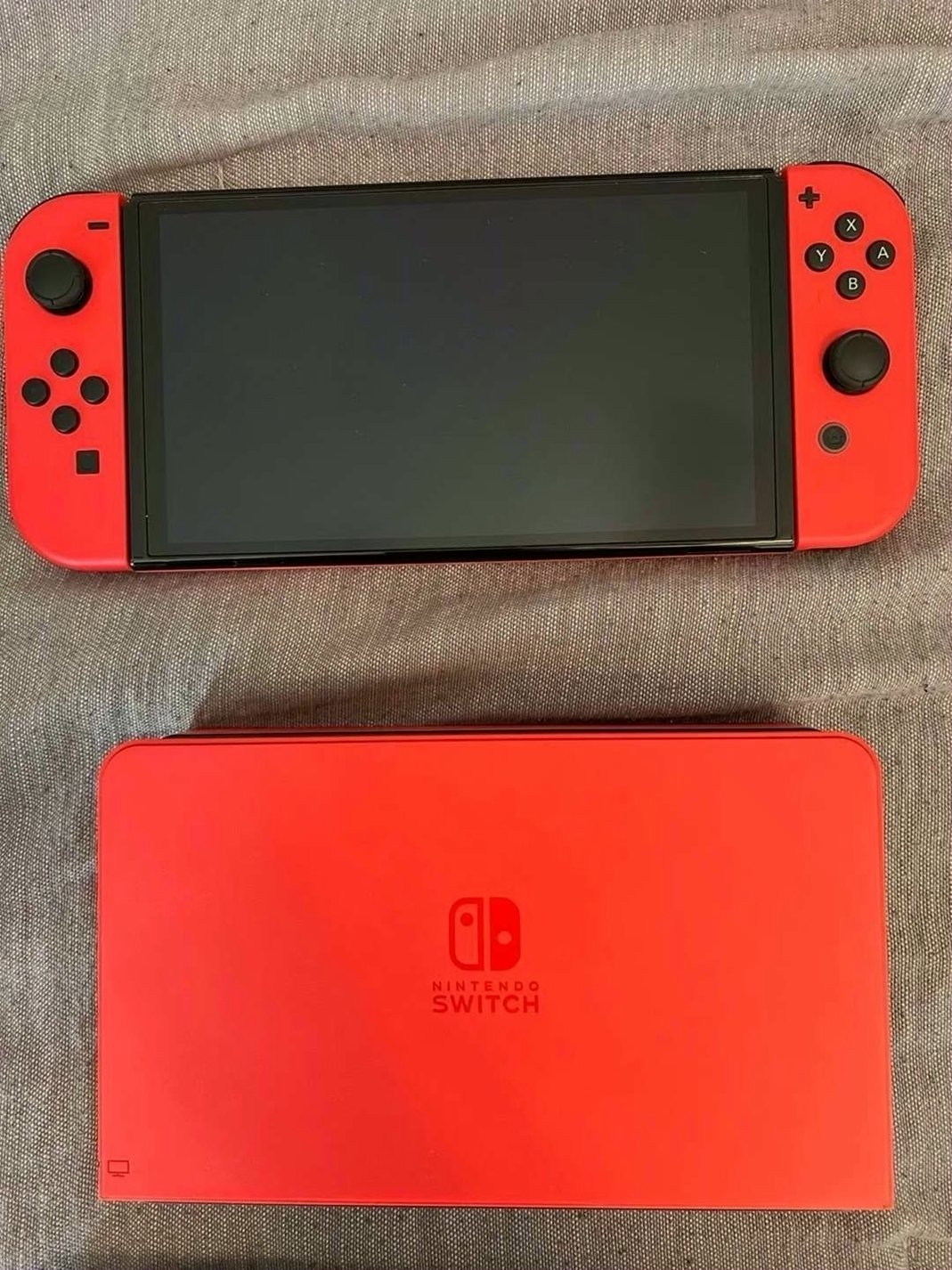 Nintendo Switch OLED Mario Edition Bundle 1L77 Used image 2