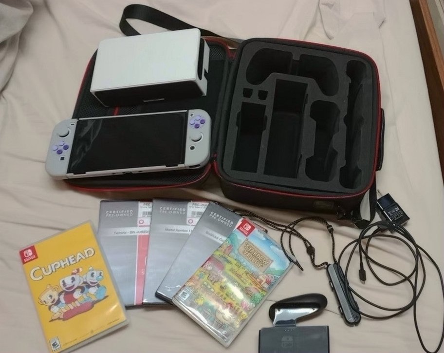 Nintendo Switch OLED Bundle - Stardew Valley and Cuphead - Used