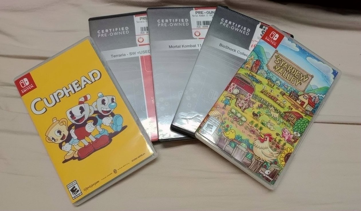 Nintendo Switch OLED Bundle - Stardew Valley and Cuphead - Used image 3