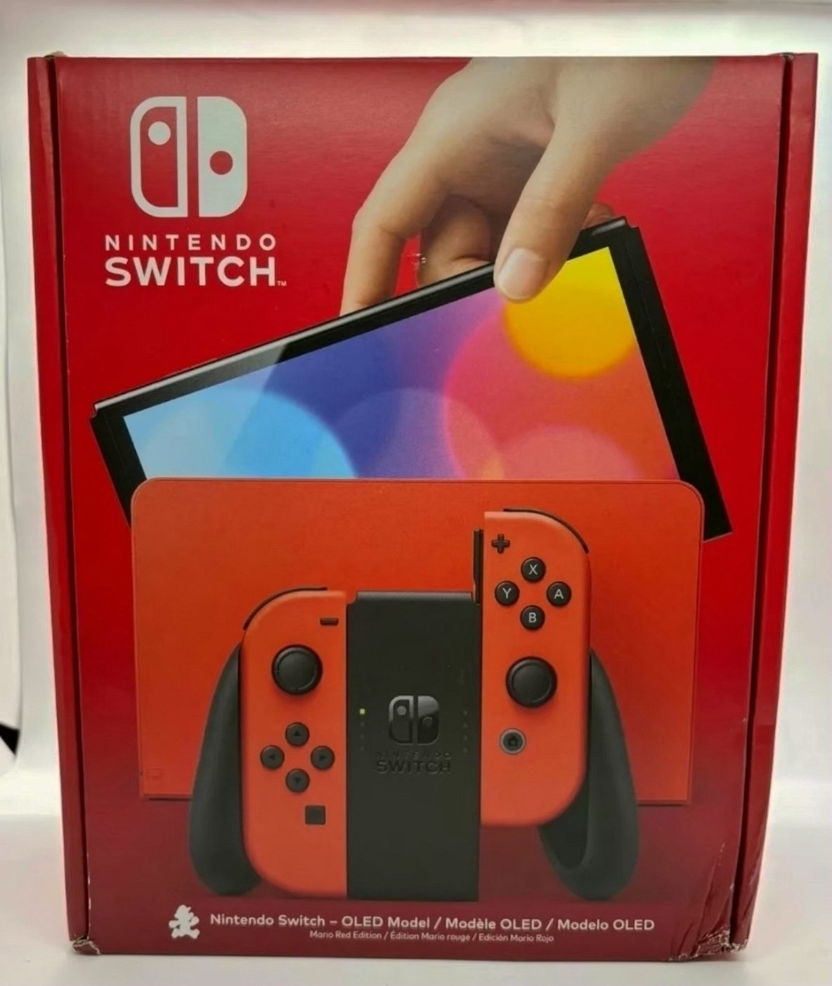 Nintendo Switch OLED Red Unlocked Used - New Mario Edition