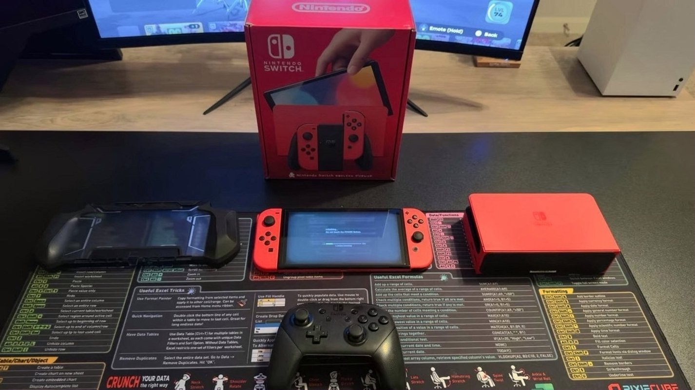Nintendo Switch OLED Mario Edition 128GB Black Used