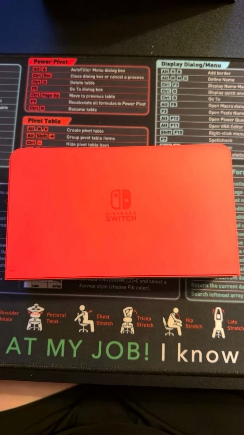 Nintendo Switch OLED Mario Edition 128GB Black Used image 3
