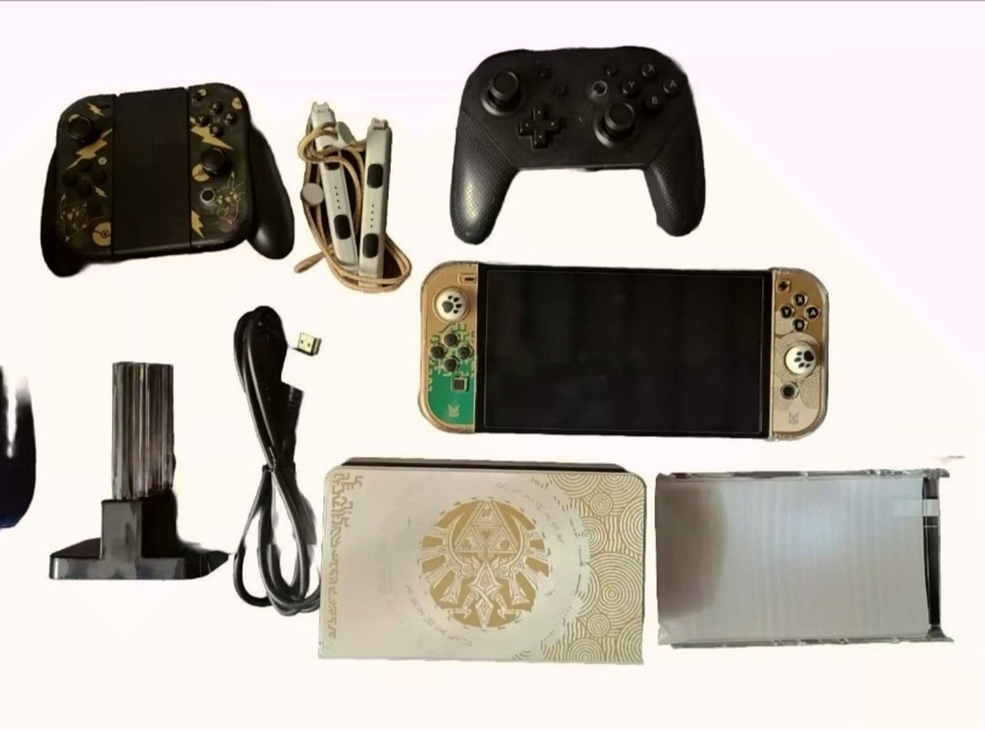 Nintendo Switch OLED Model 256GB Gold and Black - Used