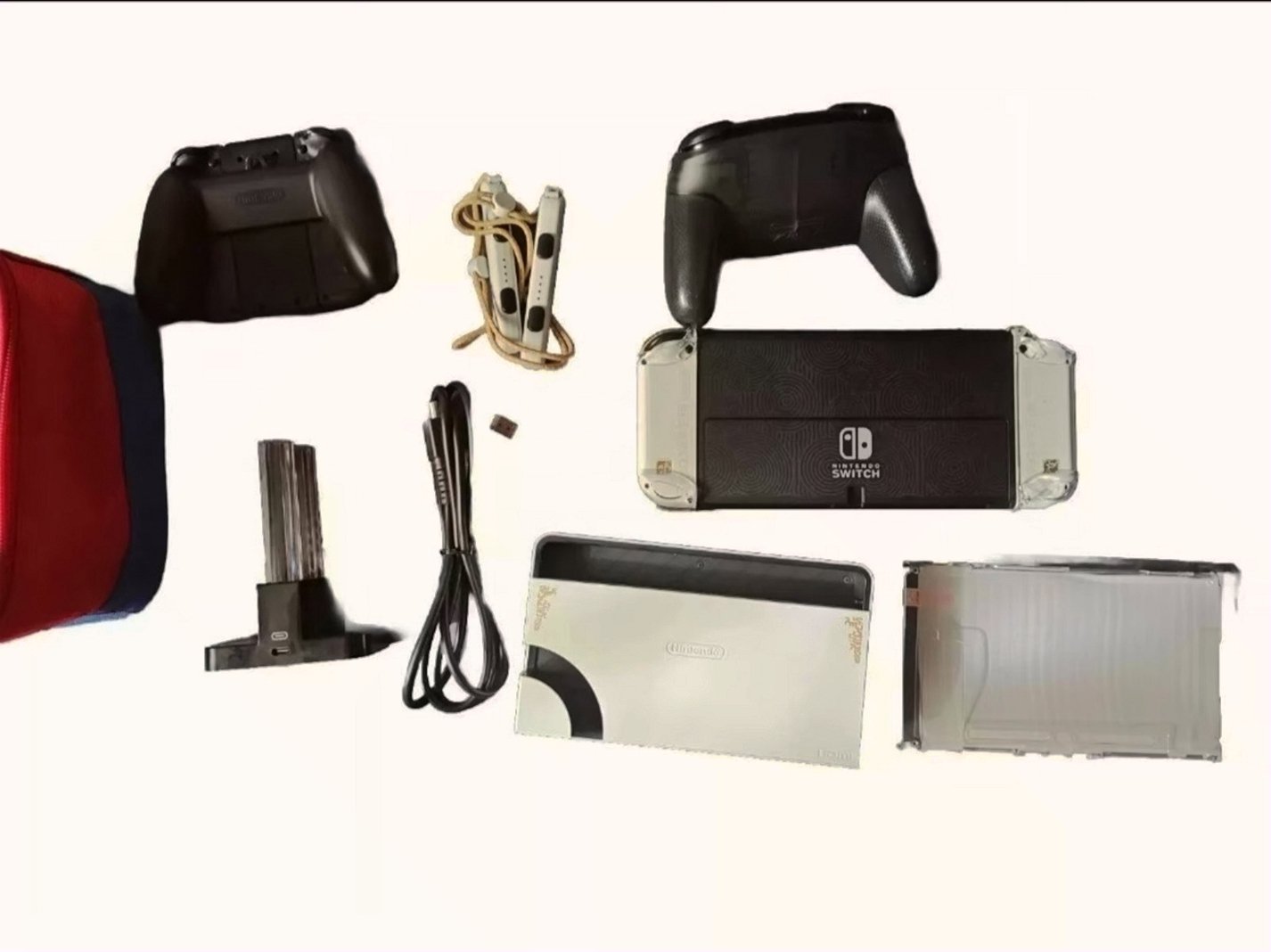 Nintendo Switch OLED Model 256GB Gold and Black - Used image 3