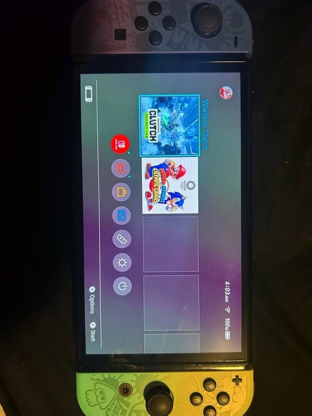 Nintendo Switch OLED Splatoon Edition 128GB White - Used image 2
