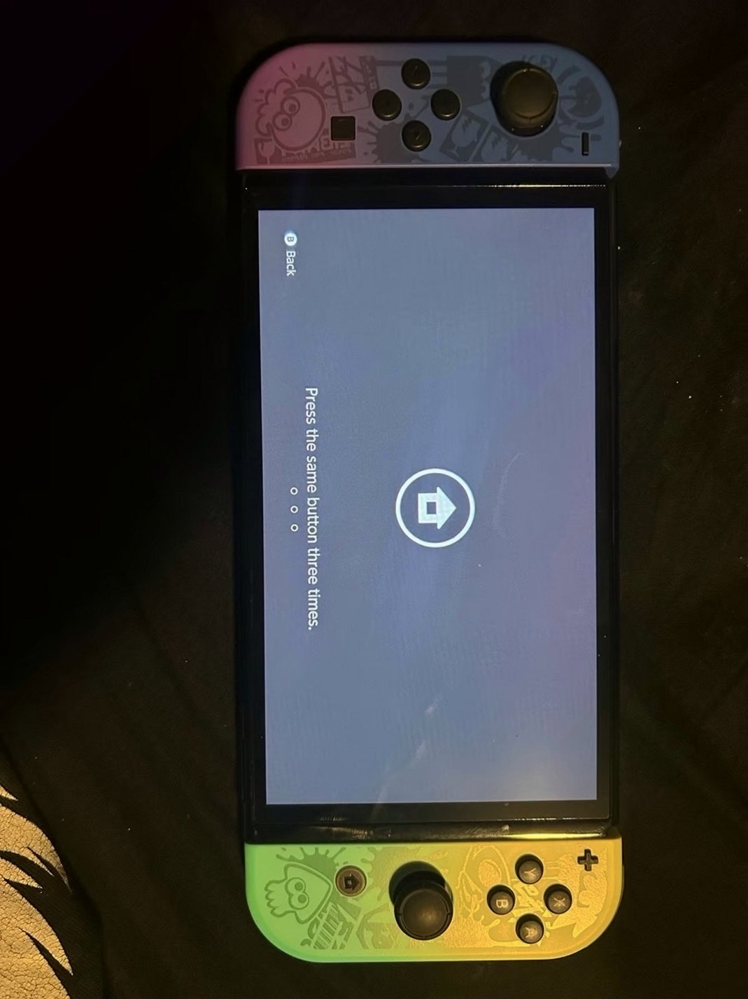 Nintendo Switch OLED Splatoon Edition 128GB White - Used image 3