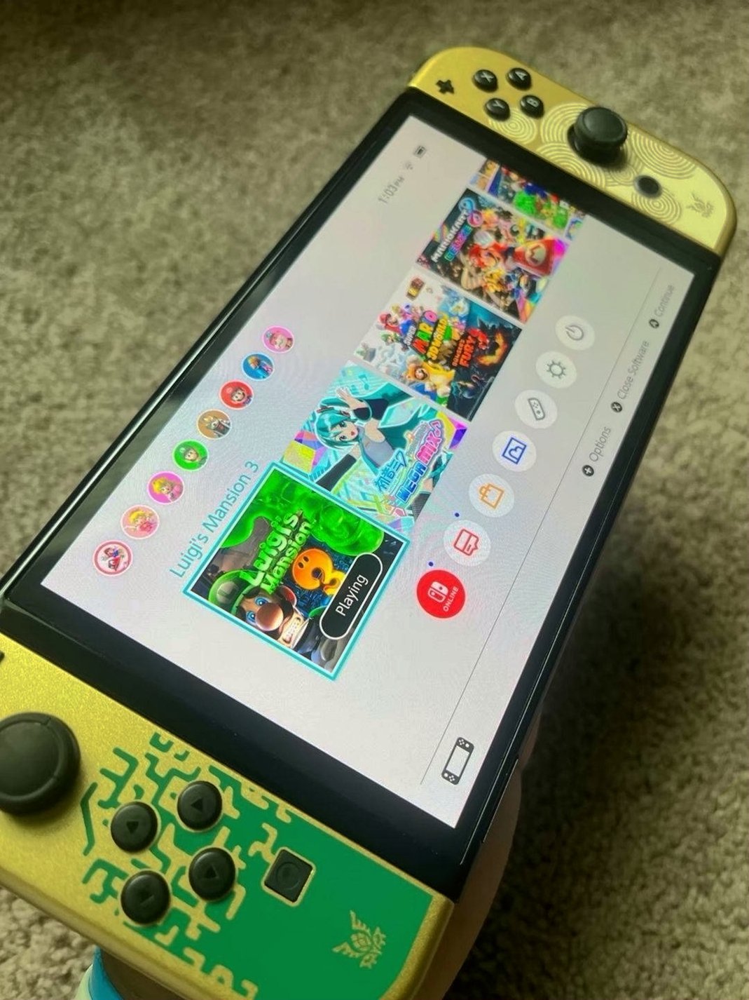 Nintendo Special Edition Zelda Tears of the Kingdom Switch OLED Used image 4