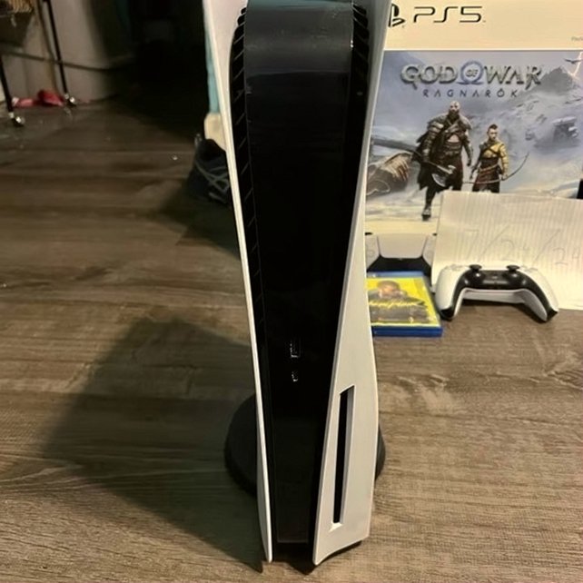 Sony PlayStation 5 Disc Console with Cyberpunk 2077 - Used image 4