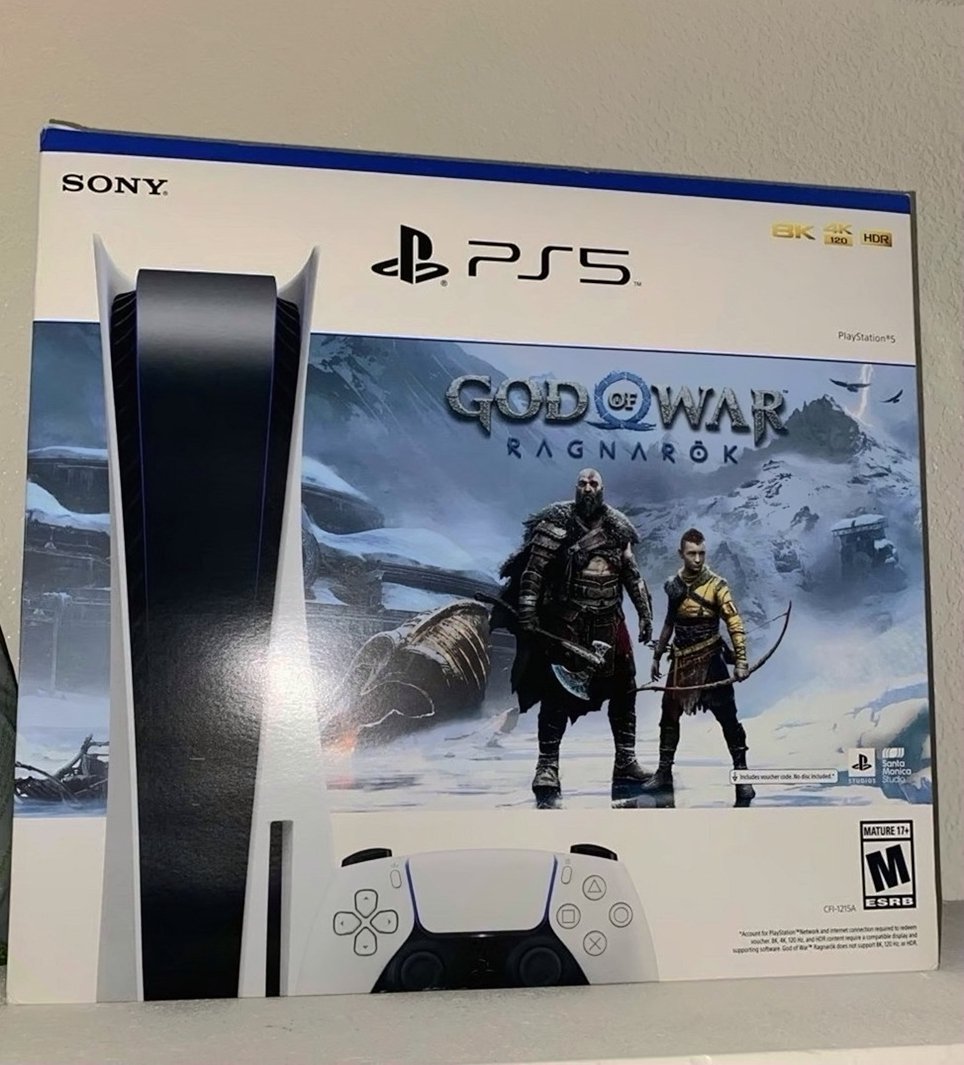 Sony PlayStation 5 Console White 5A92 - Used image 3