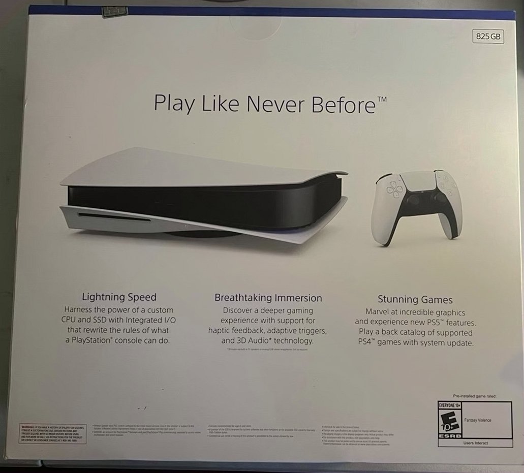 Sony PlayStation 5 825GB White - Used image 2