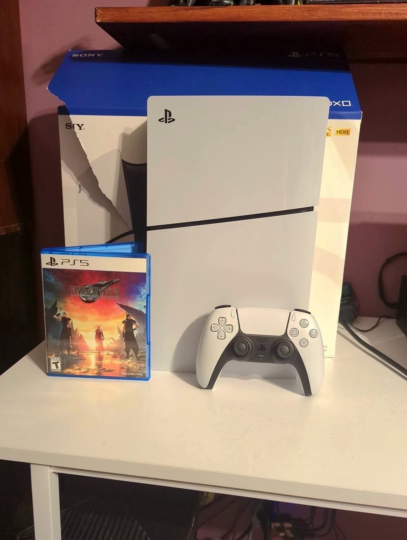 Sony PlayStation 5 Disk Drive Version + Final Fantasy 7 Rebirth - Used