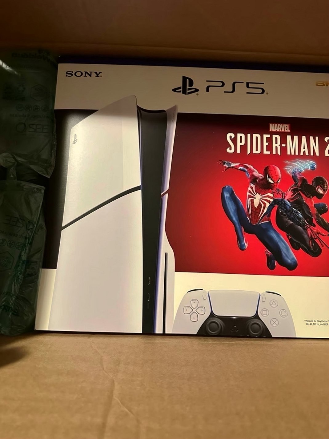 Sony PlayStation 5 Slim Console with Spiderman 2 - Used image 4