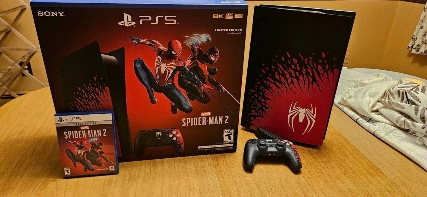 Sony PlayStation 5 Limited Edition Spider Man 2 3X89 - Used