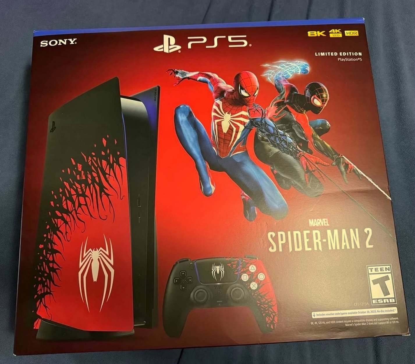 Sony PlayStation 5 Spiderman Edition 7Q87 Used