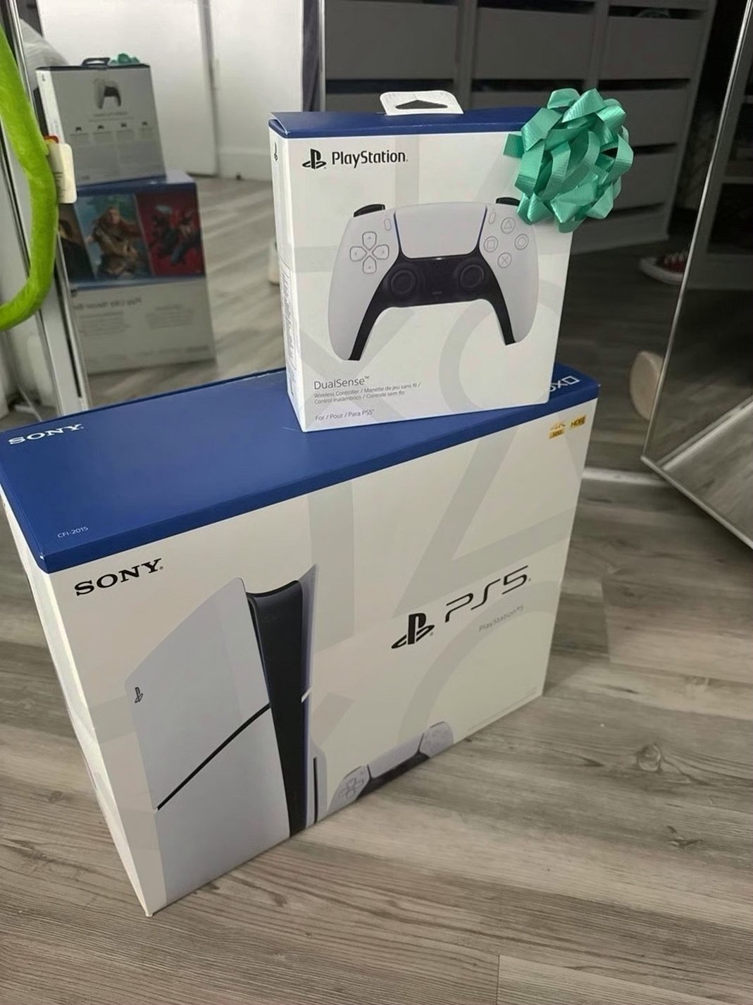 Sony PlayStation 5 Slim Disk Drive with Extra Controller - Used image 2