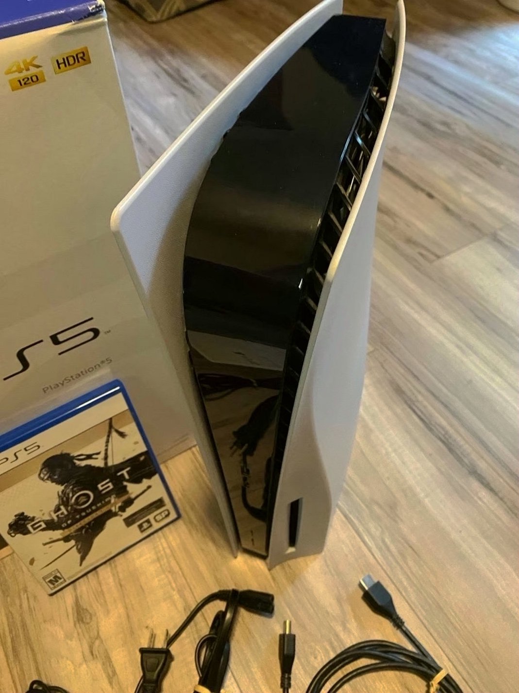 Sony PlayStation 5 Disc Console CFI-1015A with Controller and Ghost of Tsushima - Used image 2