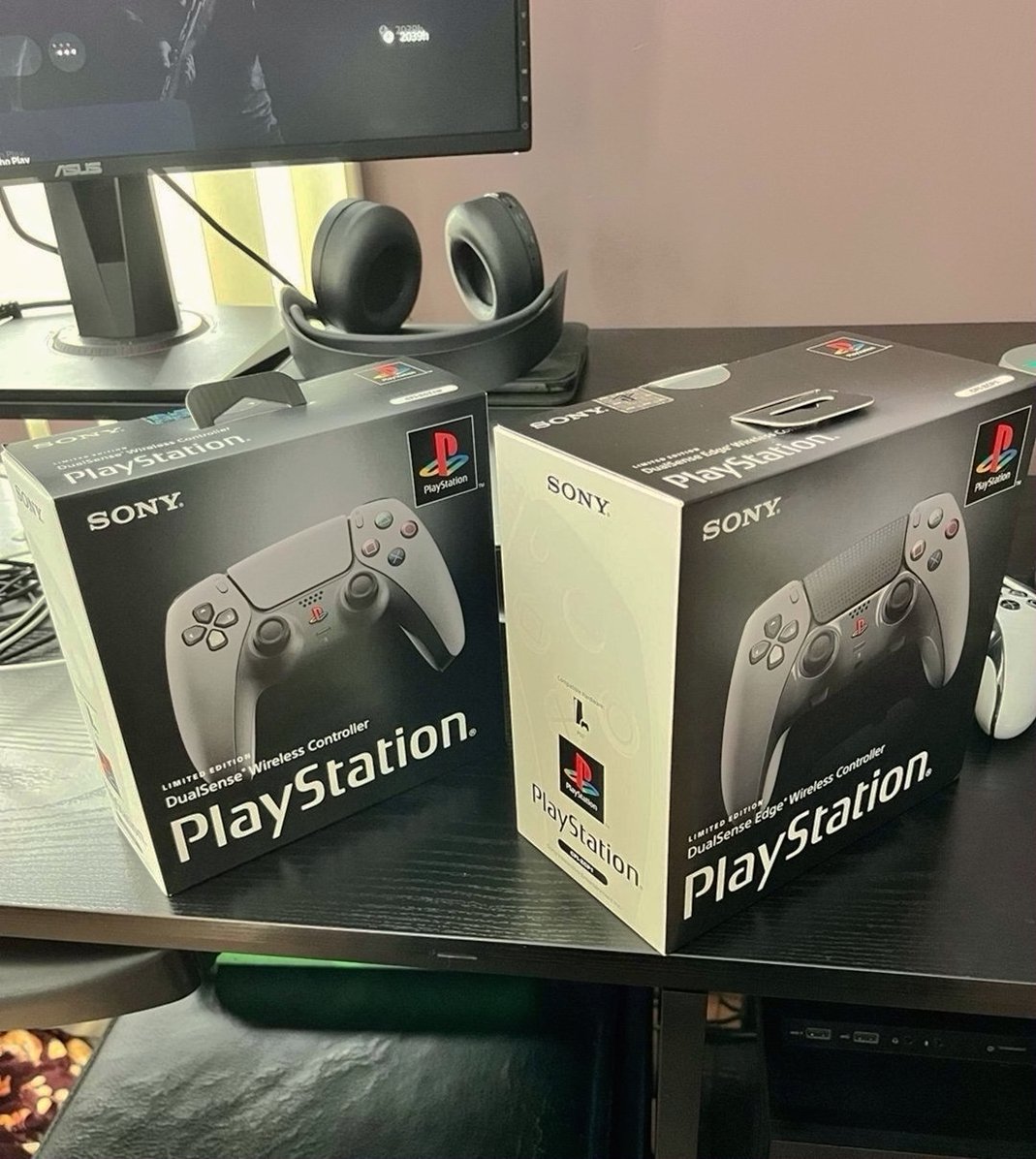 Sony PlayStation 5 30th Anniversary DualSense Edge Controllers Bundle - Used