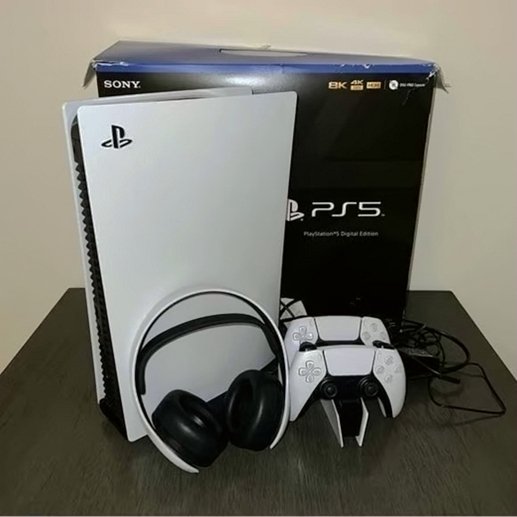 Sony PlayStation 5 Digital Edition 2 Dualsense Controllers Used