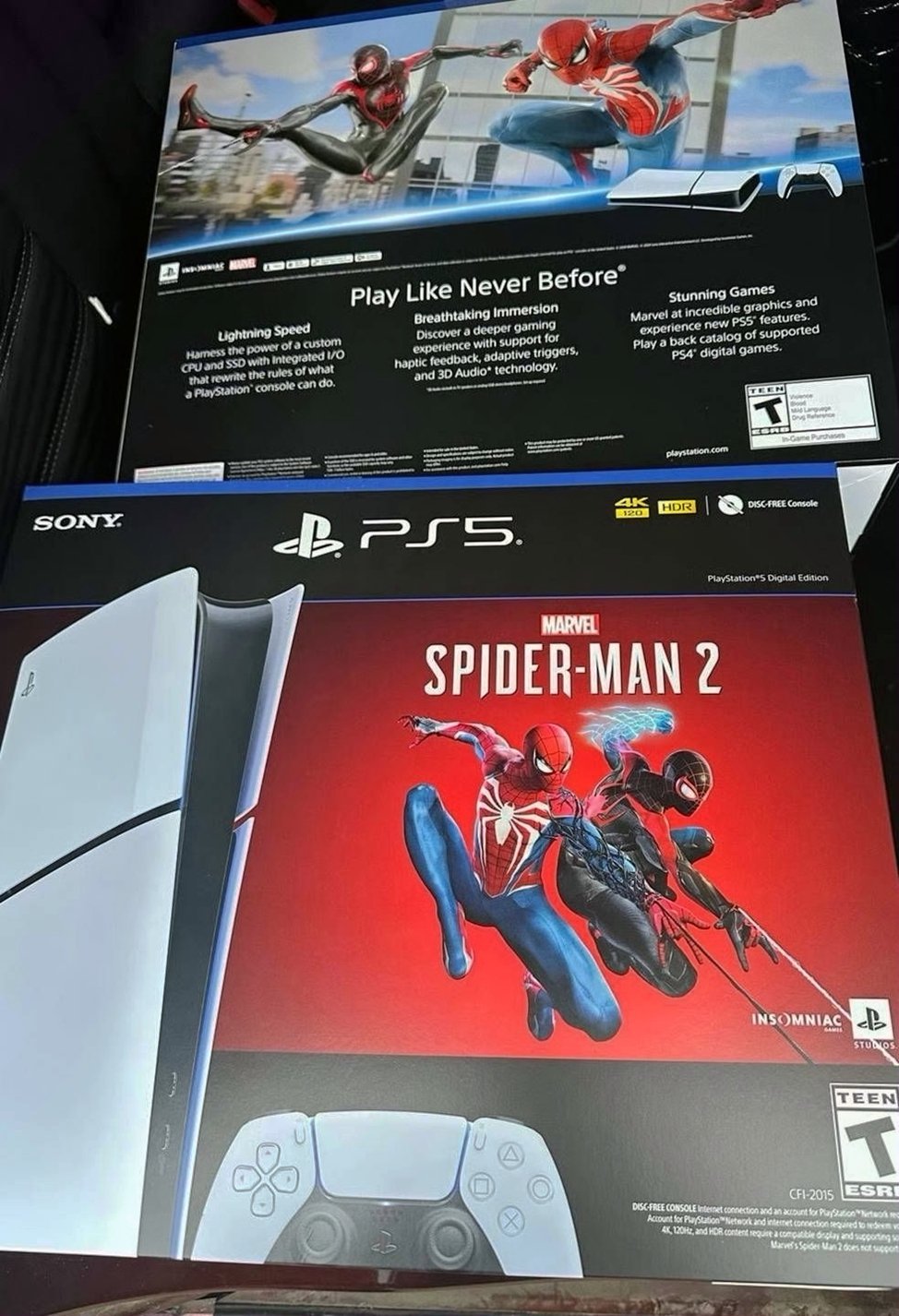 Sony PlayStation 5 Slim Digital Edition 1TB SpiderMan 2 Bundle - Used
