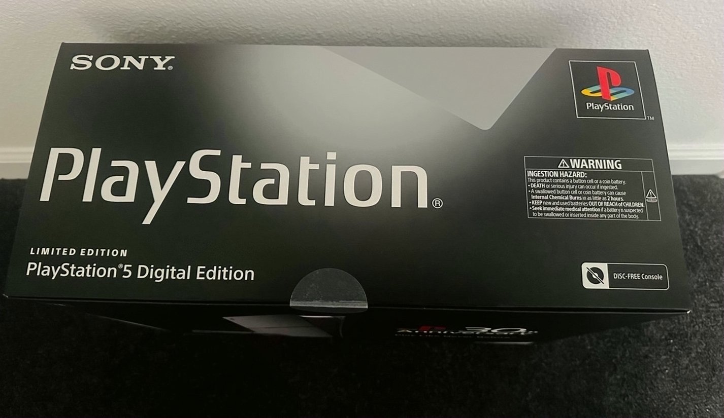 Sony PlayStation 5 Digital Edition 30th Anniversary Limited 5Z19 - Used image 3