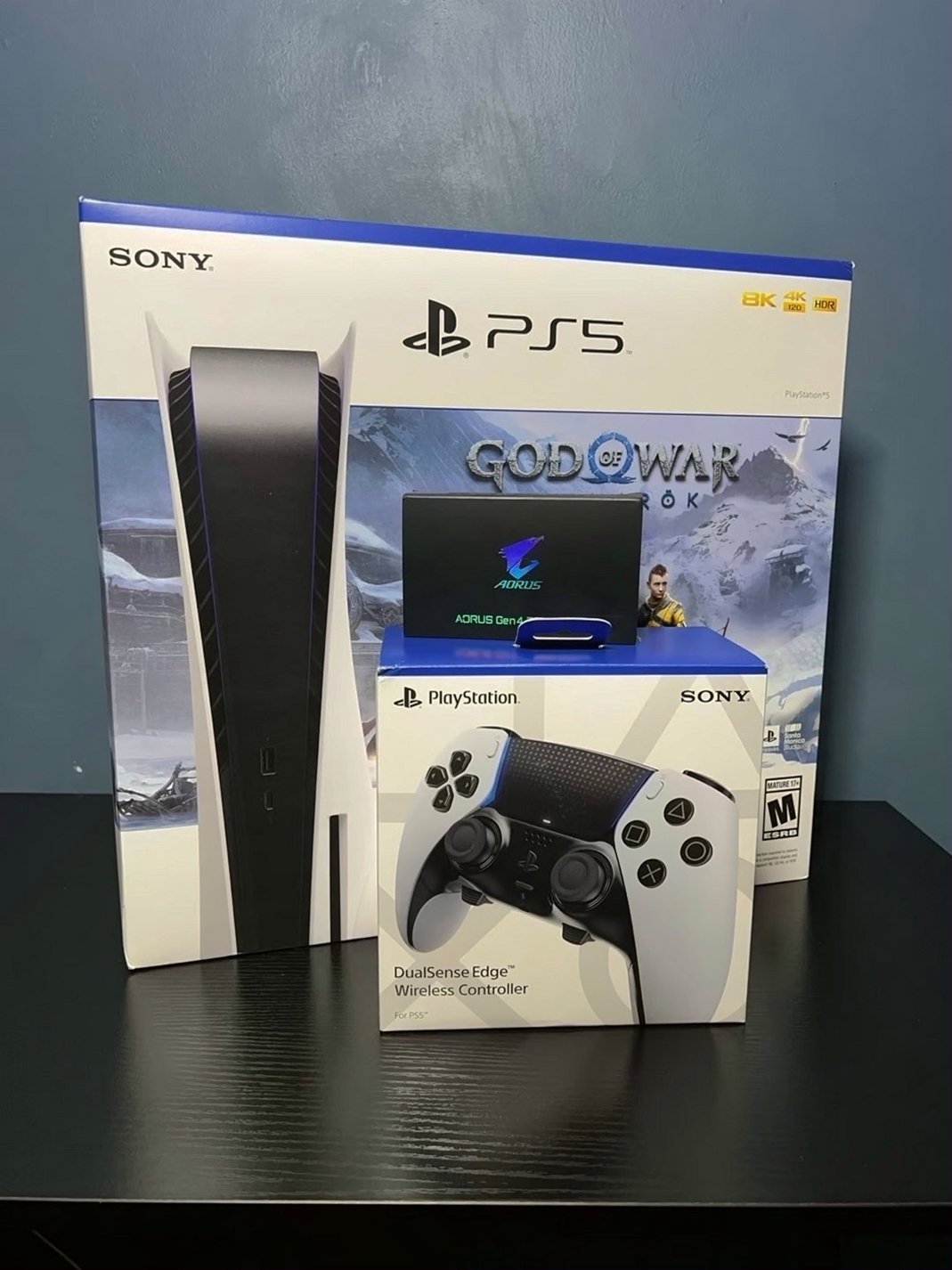 Sony PlayStation 5 Disc Console 2TB Aorus Drive Bundle - Used