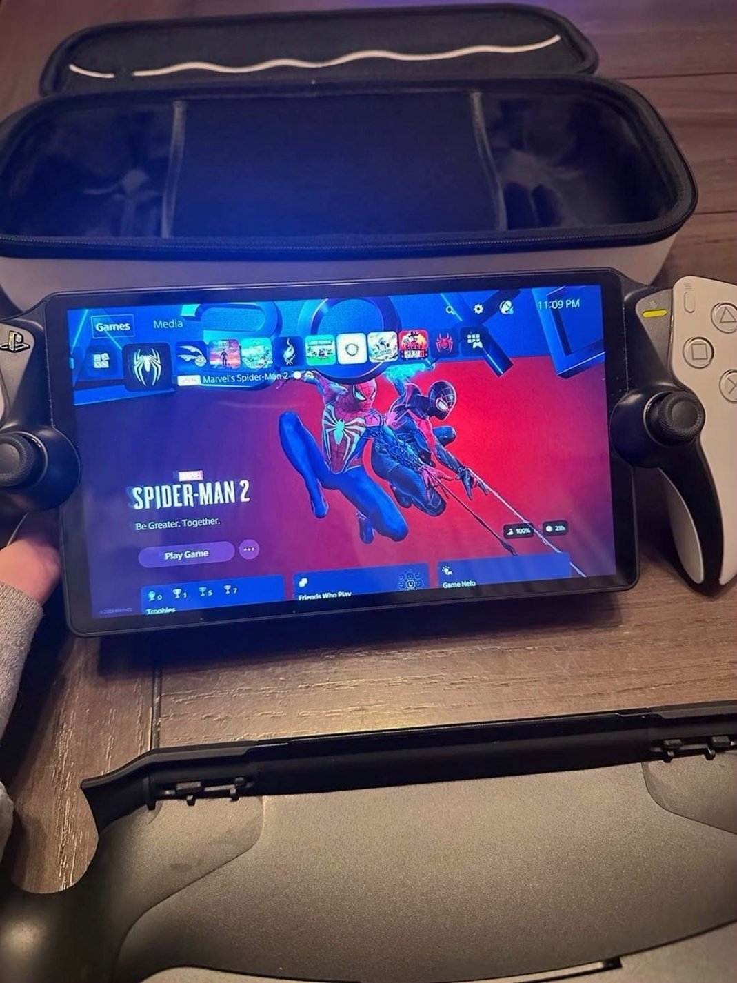 Sony PlayStation Portal with Grip and Case - Used image 2