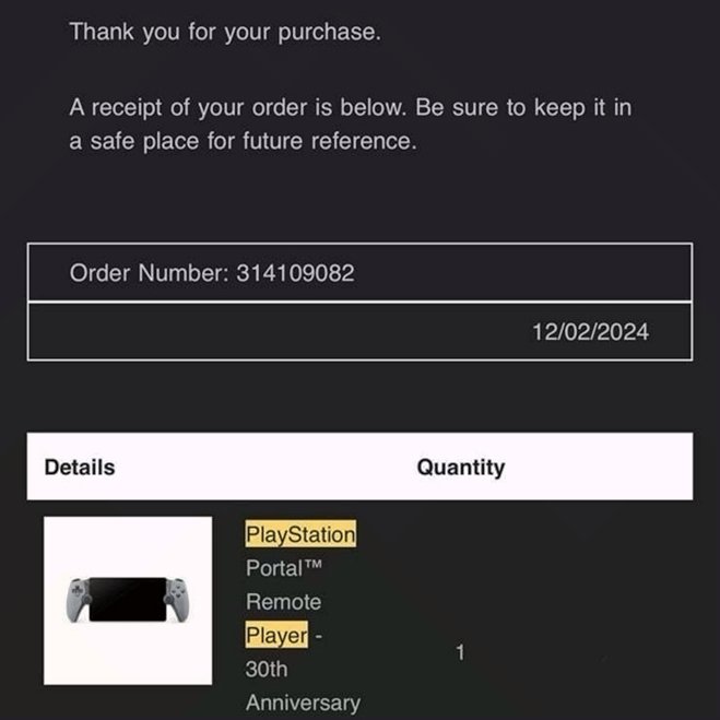 Sony PlayStation Portal Remote Player 30th Anniversary Limited Edition - Used image 3