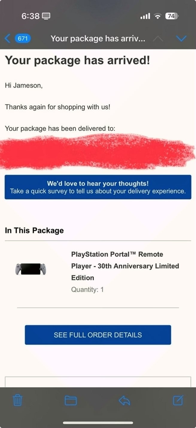 Sony PlayStation Portal Remote Player 30th Anniversary Limited Edition Unlocked - Used image 3