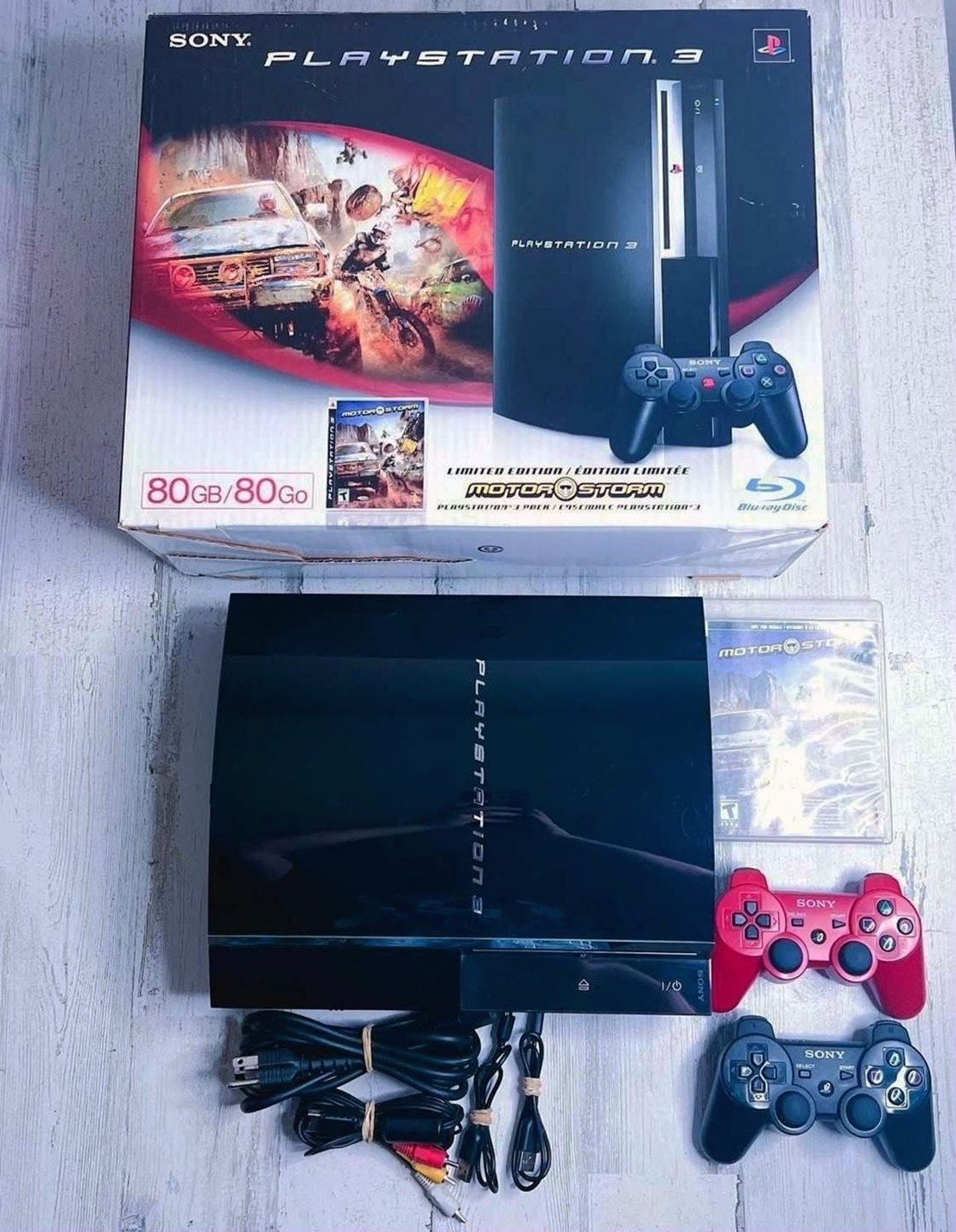 Sony PlayStation 3 Console 80GB Black with MotorStorm Bundle - Used