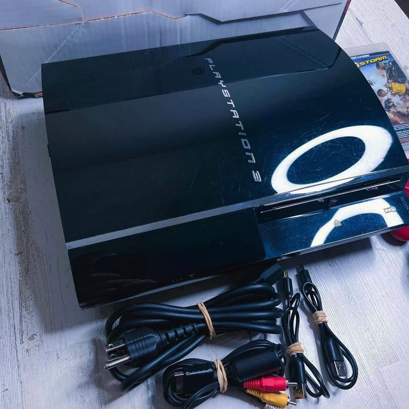 Sony PlayStation 3 Console 80GB Black with MotorStorm Bundle - Used image 2