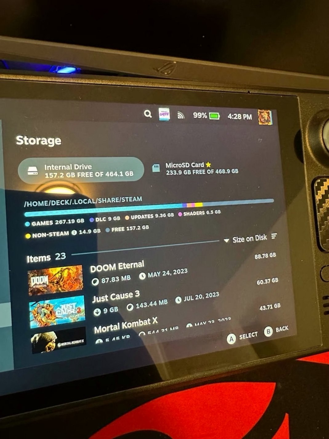 Valve Steam Deck 512GB LCD Version 2Z21 - Used image 4