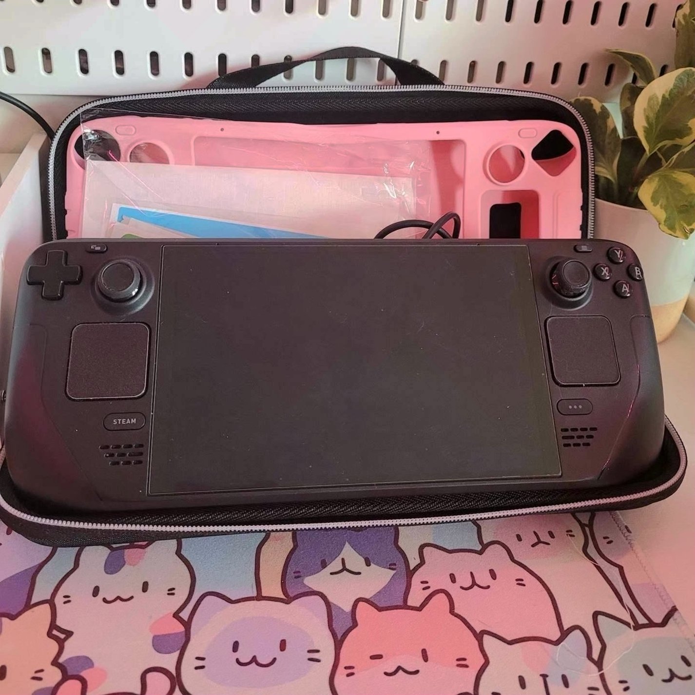 Valve Steam Deck 512GB Pink Skin Used image 3